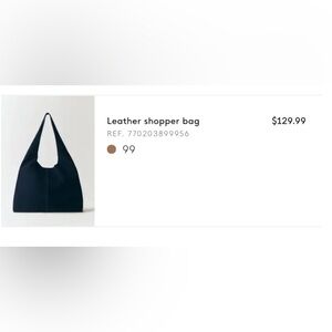 Mango suede shopper tote bag (navy blue colour)